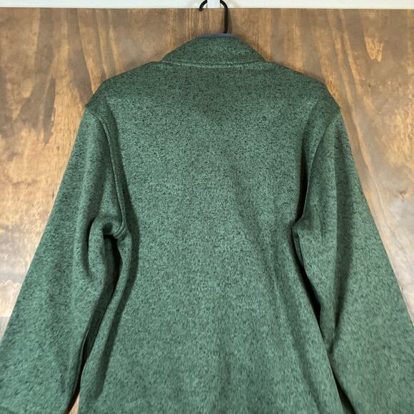 Eddie Bauer Mens Sweatshirt Green Radiator Fleece Snap Mock Neck Long Sleeve L - Picture 11 of 12